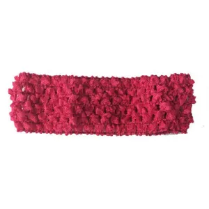 1 1/2" Hot Pink Crochet Headband