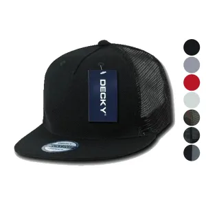 1 Dozen Decky 5 Panel Flat Bill Baseball Trucker Caps Cap Hats Wholesale Lots