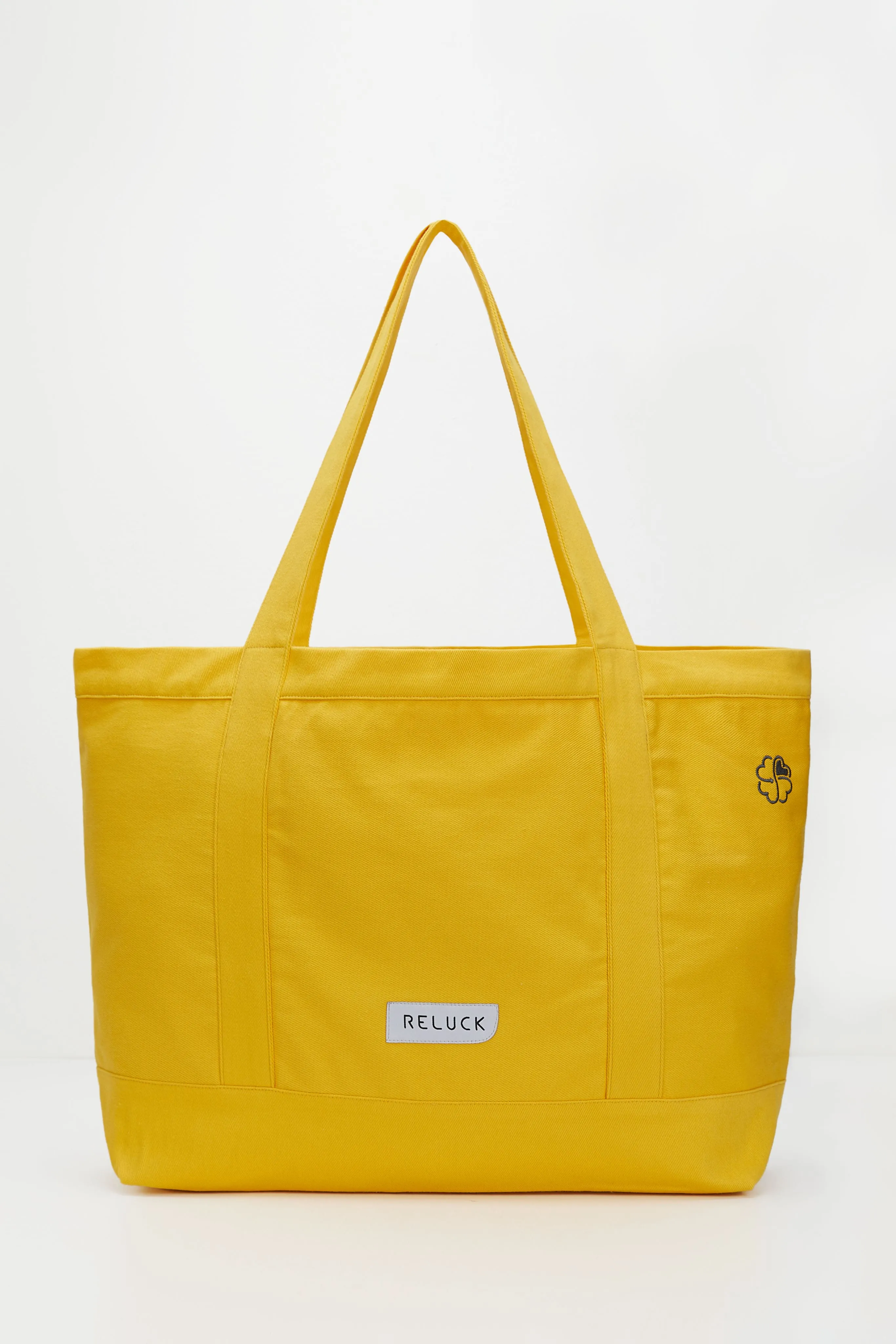 100% Recycled Big Tote Bag Yellow