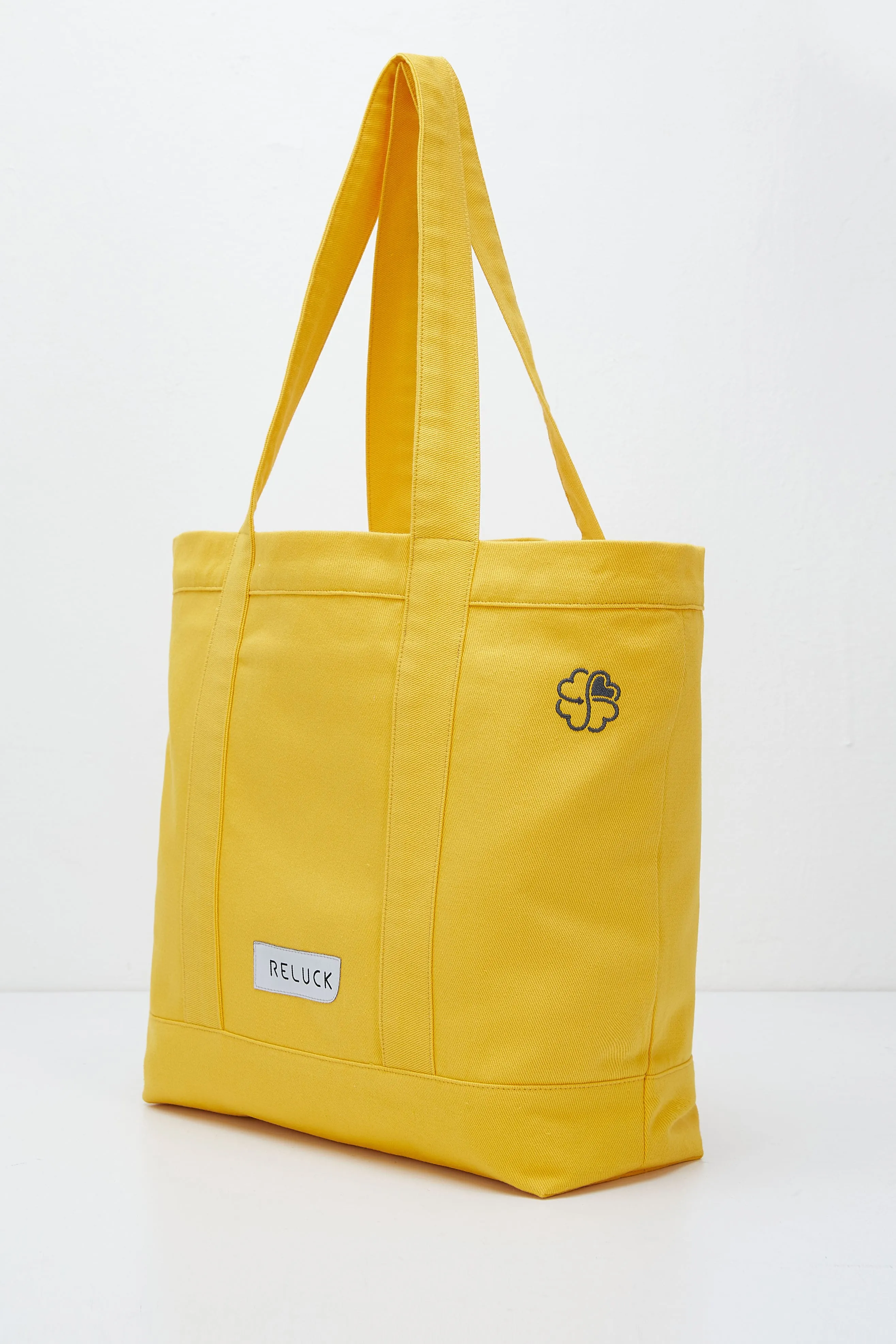 100% Recycled Big Tote Bag Yellow