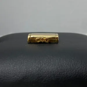10K Yellow Gold Plain Sleek Lock / 2.8gr / 8mm