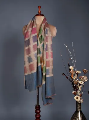 12 Color Fine Artistic Ikat Pashmina - CUTTACK