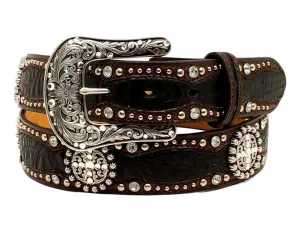 1/2'' Faux Gator Concho Belt