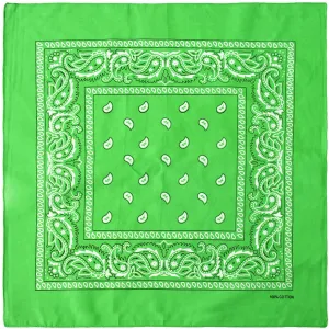12-Pack Bandana Headband - Light Green