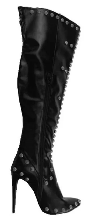 120 mm Embellished Over-the-Knee Boots