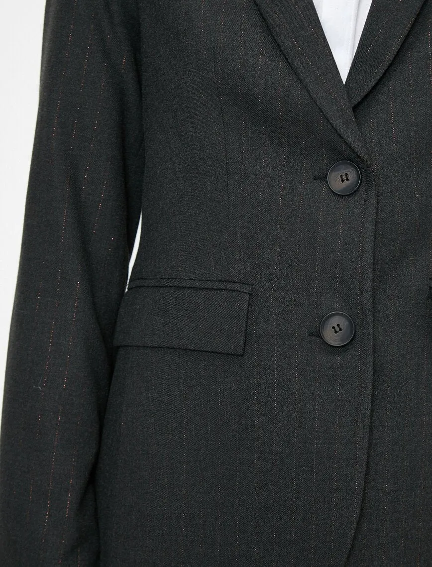 14978 Grey Striped Jacket
