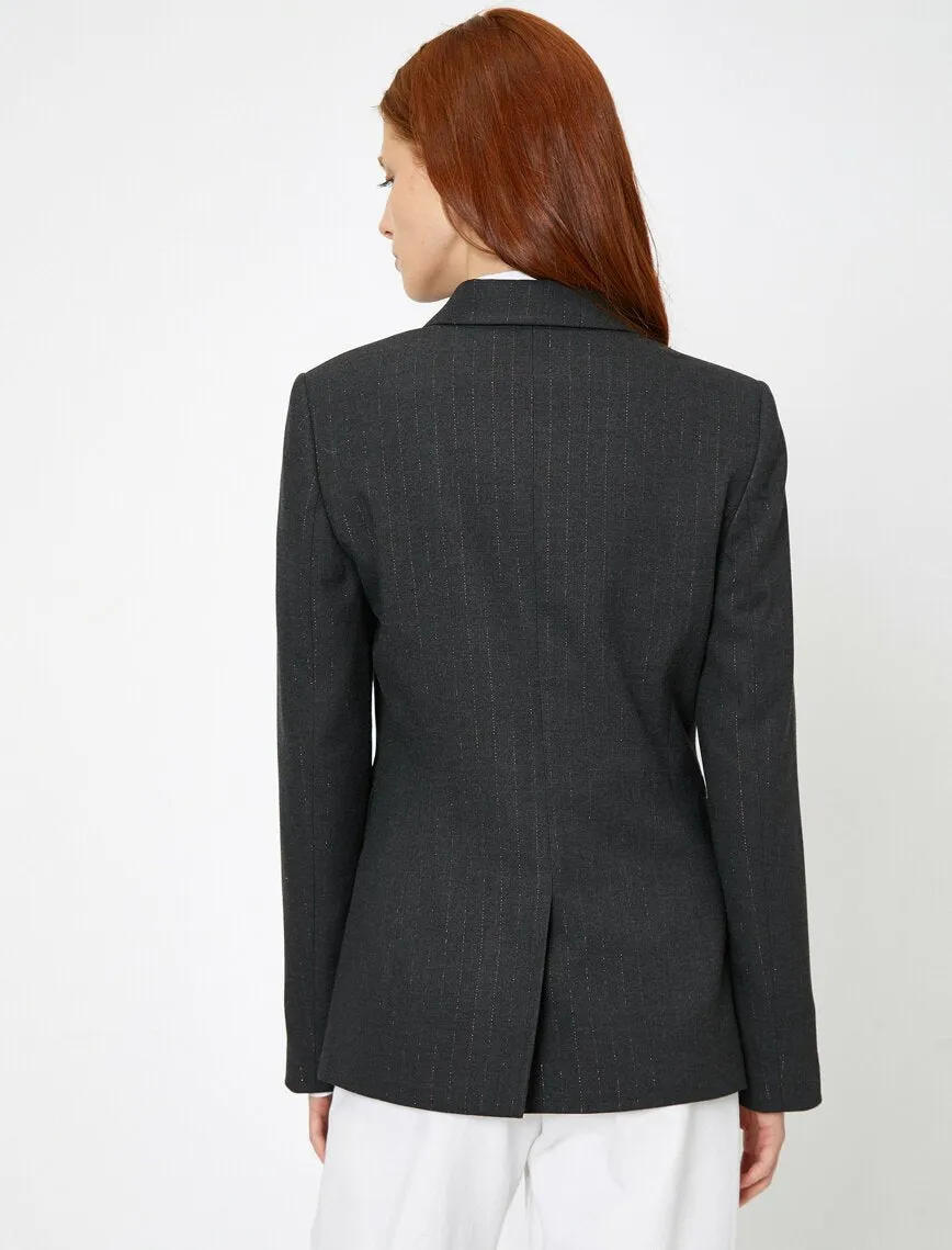 14978 Grey Striped Jacket
