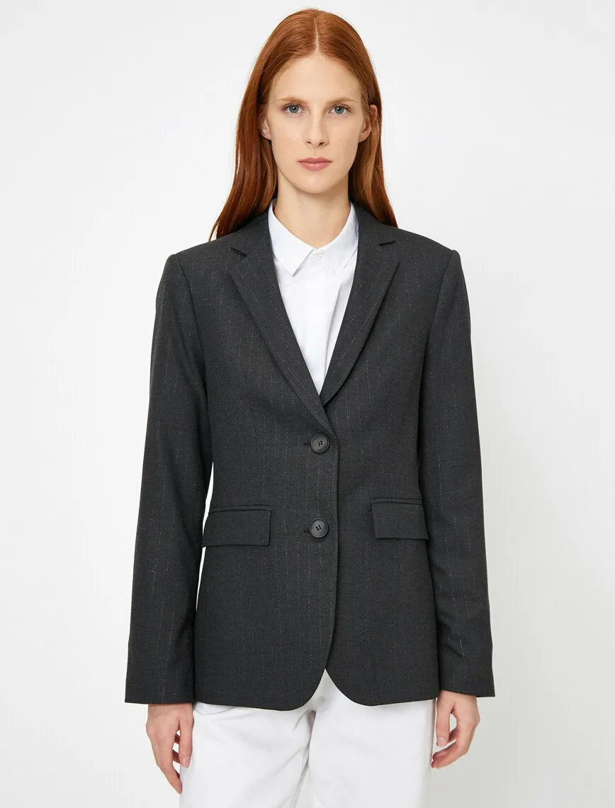 14978 Grey Striped Jacket