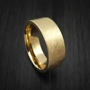 14K Yellow Gold Classic Style Wedding Men's Band Custom Made