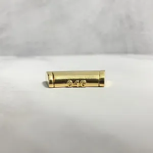 14K Yellow Gold Plain Sleek Lock / 15.7gr / 15mm / 1.1in