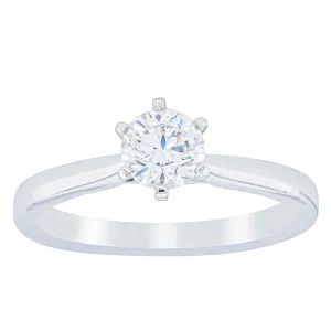 18ct White Gold .56ct Diamond Capri Ring