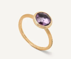 18K YELLOW GOLD AMETHYST RING