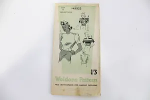 1940s Blouse Sewing Pattern, Weldons 149922, Bust 36