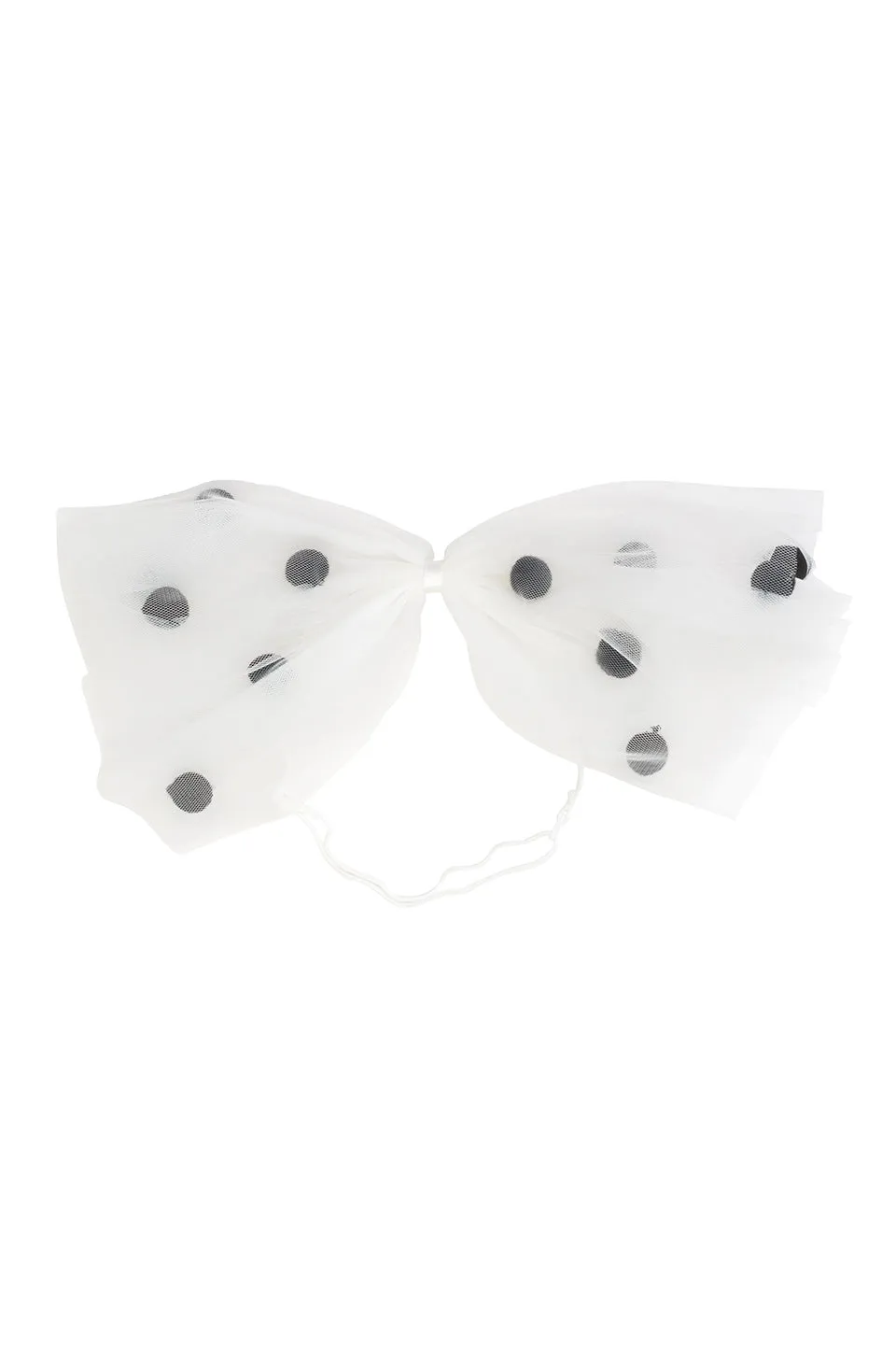 1940's Bow Wrap - White/Black