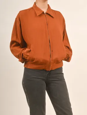 1940s Rusty Coloured Lightweight Frontzip Fall Jacket ASIS