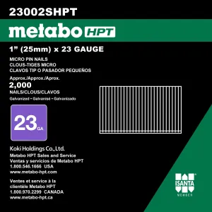 1" Finishing Pneumatic Nails (2000/Box)