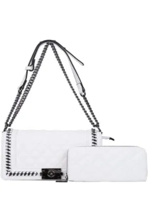 2 in 1 Chic Quilt Cross Body Purse w/ Wallet