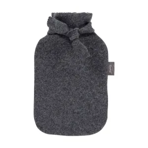 2 Litre Fashy Hot Water Bottle with a Premium Dark Grey Tie Cover