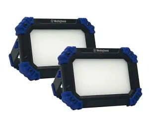 2000 Lumen Rechargeable LED Work Light, 2 Pack