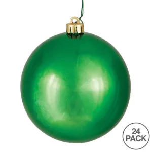 2.4" Green Shiny Ball UV 24-Bag
