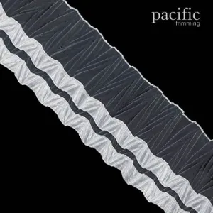 2" Satin Edged Double Zig-zag Pleated : 280079PL