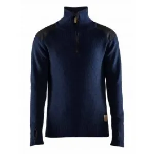 4630-1071&#x20;Work&#x20;Sweater&#x20;Wool&#x20;Regular&#x20;Fit&#x20;-&#x20;Bl&#xE5;kl&#xE4;der
