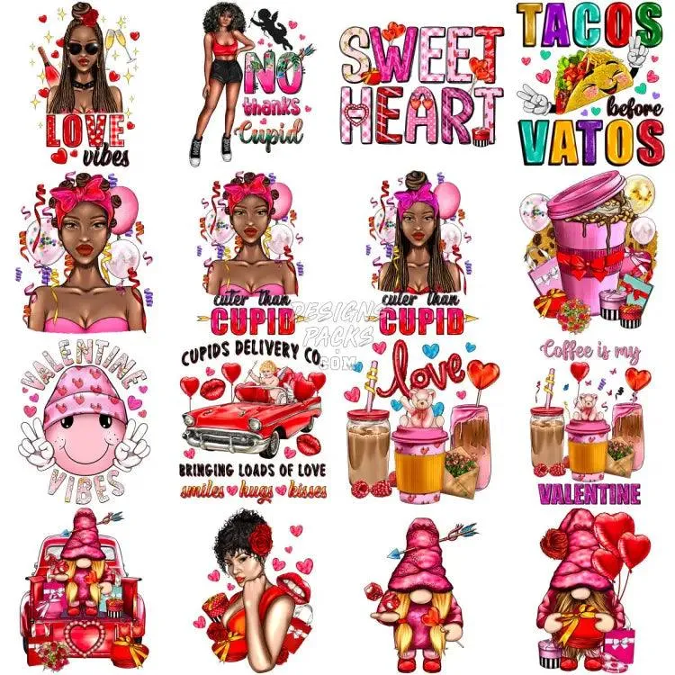 50 Valentine's Day Designs Bundle PNG