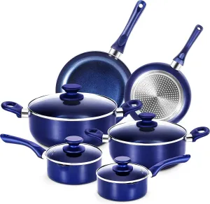 6 Pieces Pots and Pans Set,Aluminum Cookware Set, Nonstick