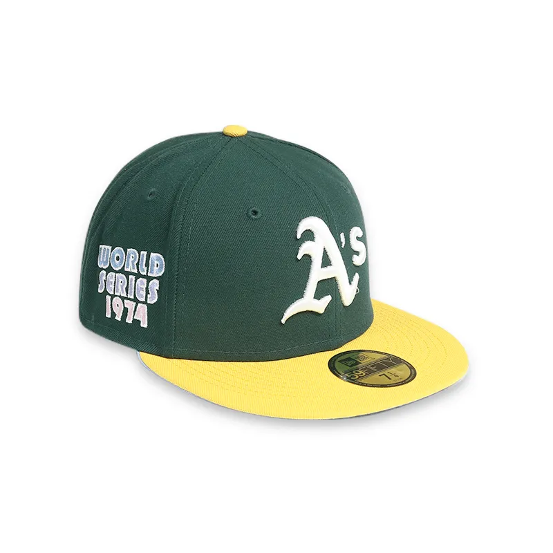 [60243525] Oakland Athletics 74 WS "POP SWEAT" Green 59FIFTY Men's Fitted Hat