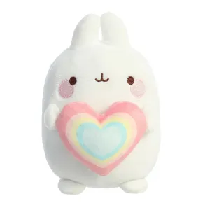 6" Rainbow Heart Molang Stuffed Plush
