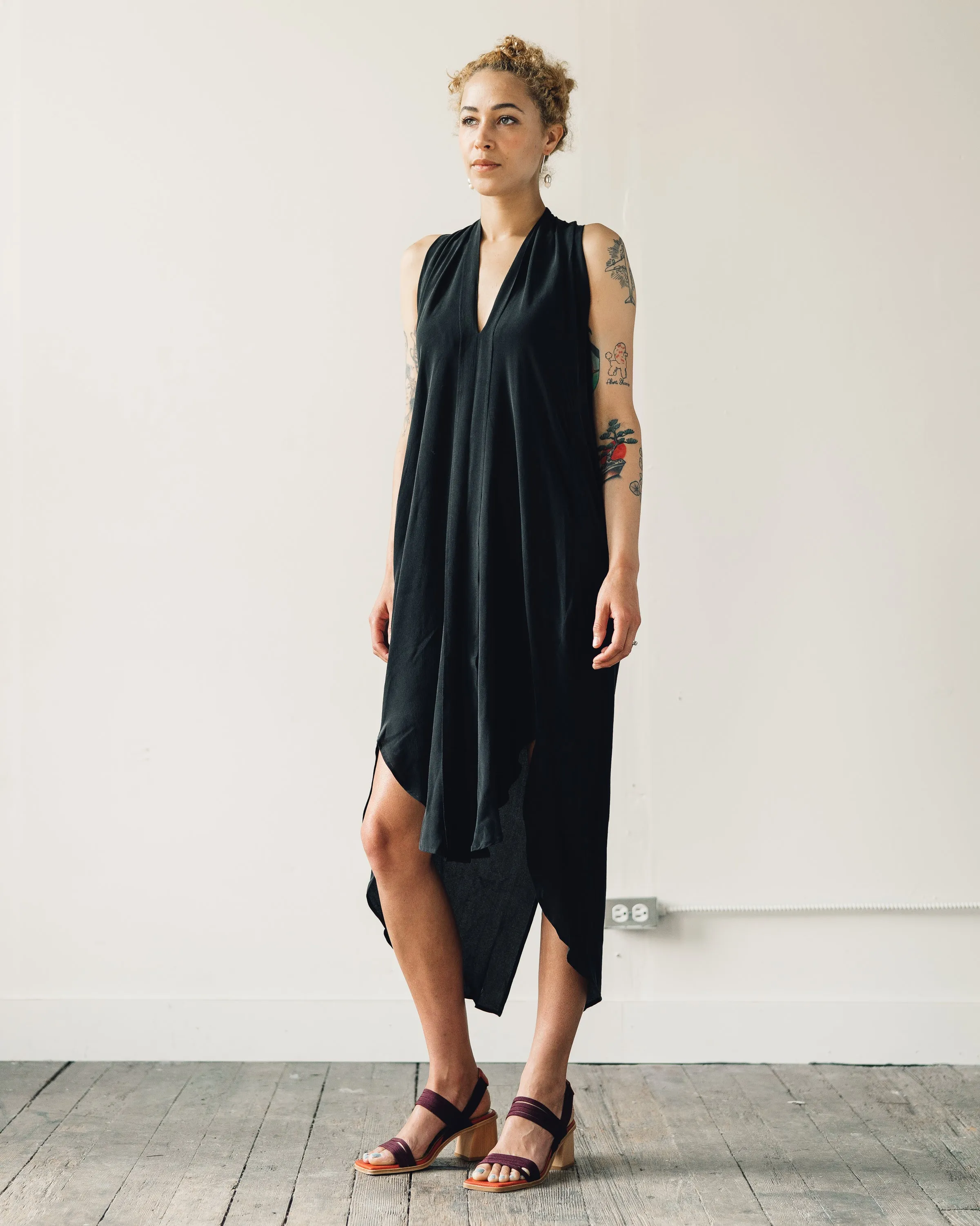 7115 Signature Origami Dress, Black