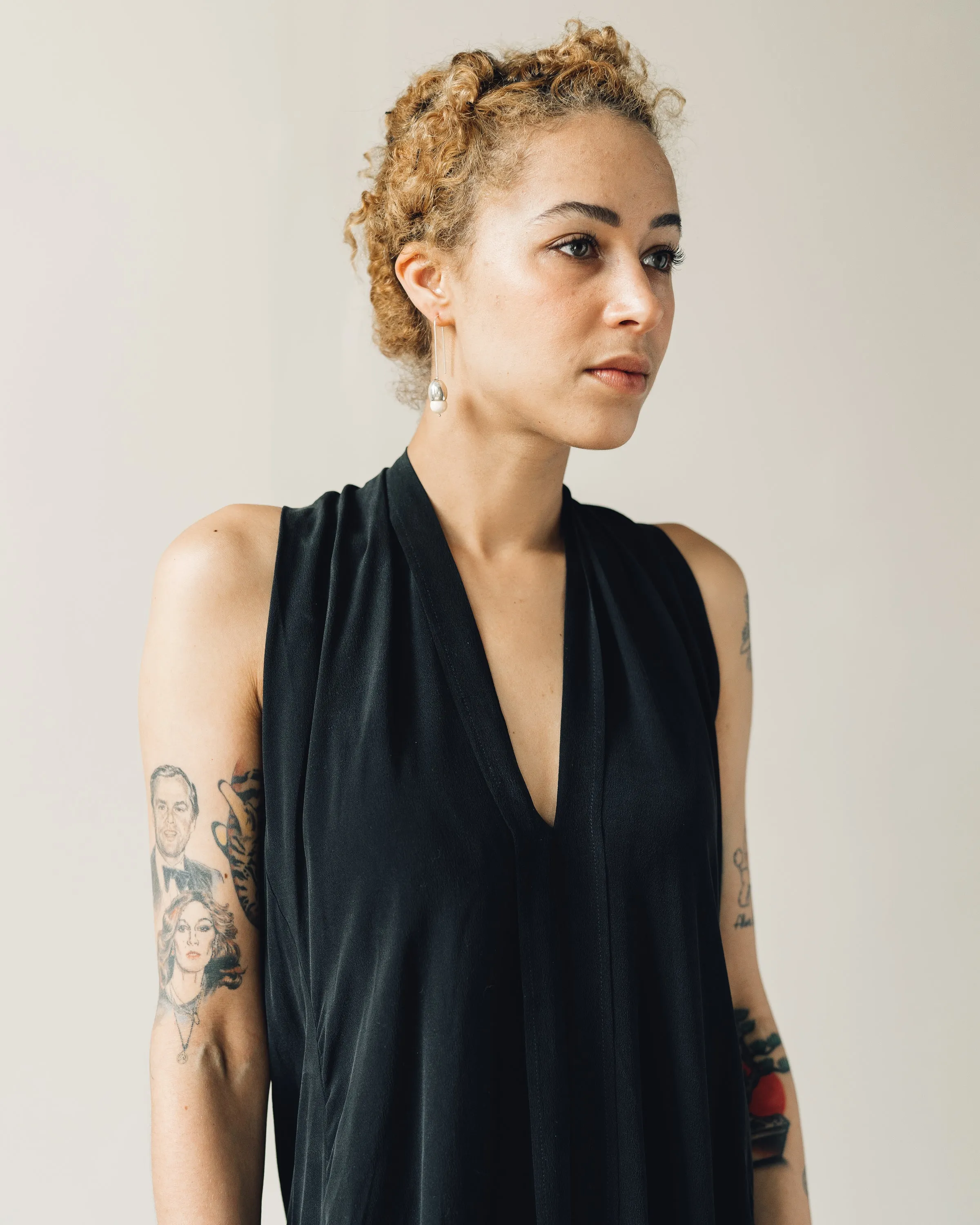 7115 Signature Origami Dress, Black