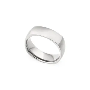 7mm Soft Corner Brushed Finish Wedding Band