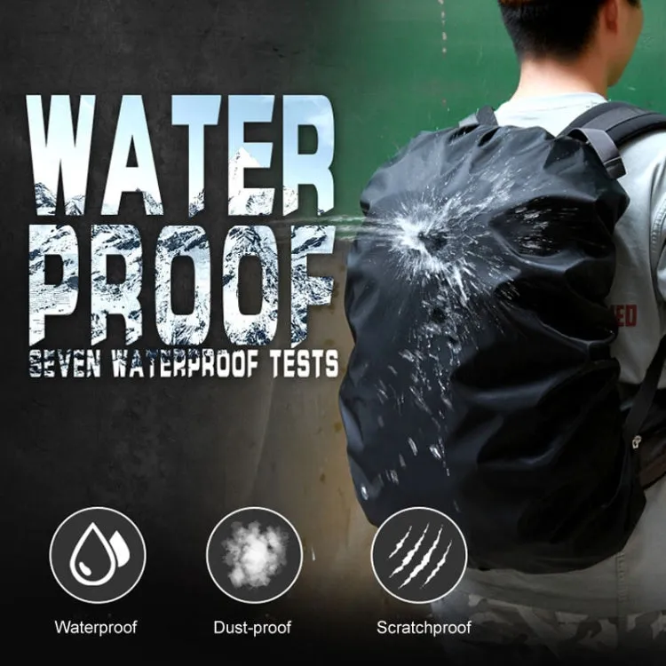 80L Adjustable Waterproof Dustproof Backpack  Rain Cover Portable Ultralight Protective Cover(Black)