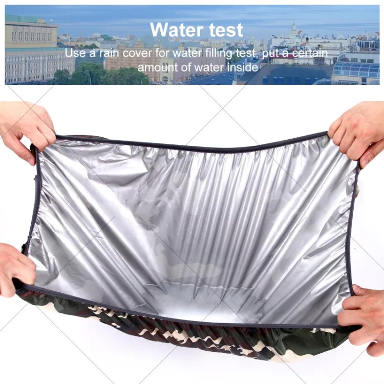 80L Adjustable Waterproof Dustproof Backpack  Rain Cover Portable Ultralight Protective Cover(Black)