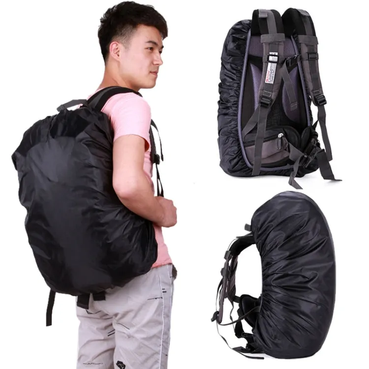80L Adjustable Waterproof Dustproof Backpack  Rain Cover Portable Ultralight Protective Cover(Black)