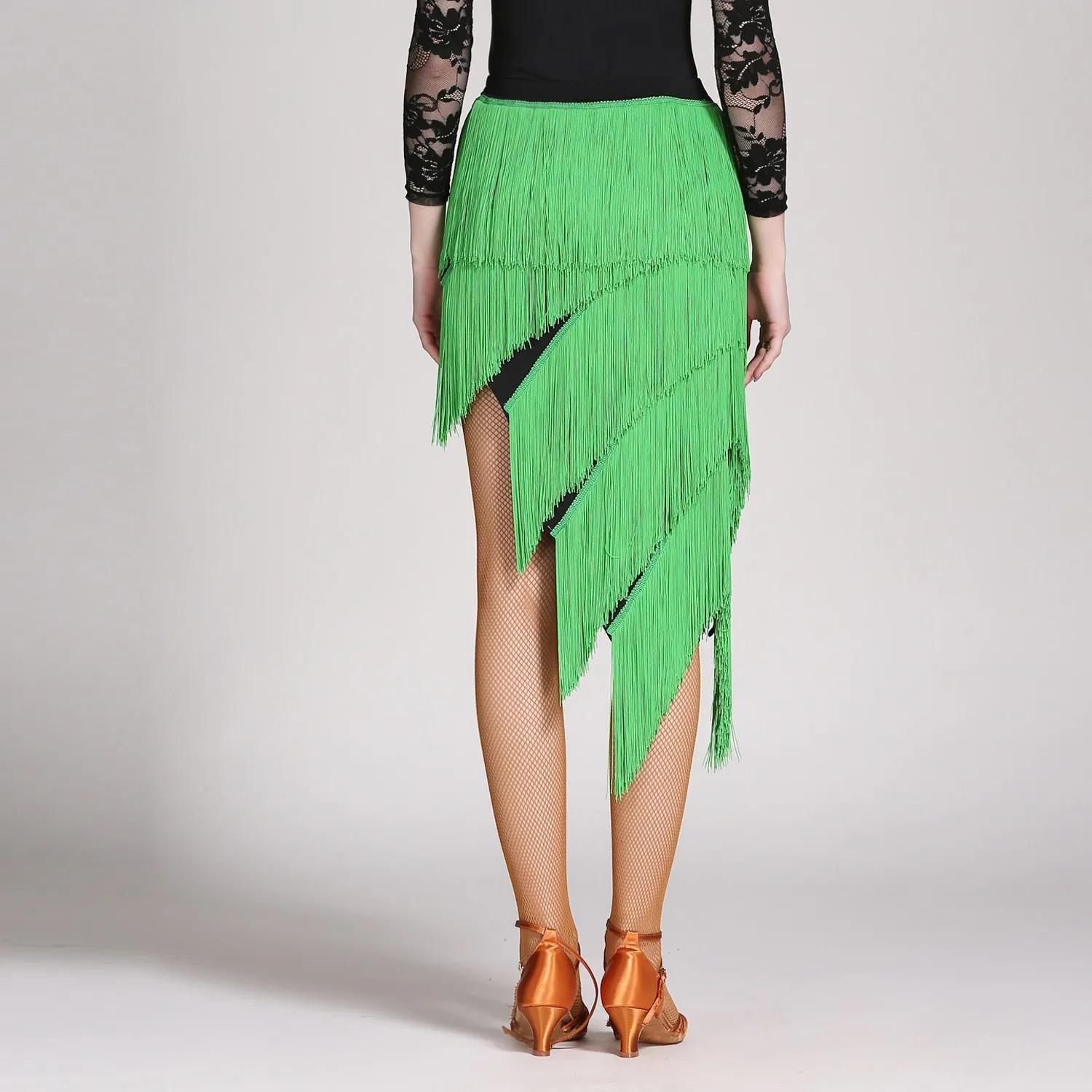 #9993 Latin Dance, Rumba, Cha Cha, Ballroom Tassle Skirt