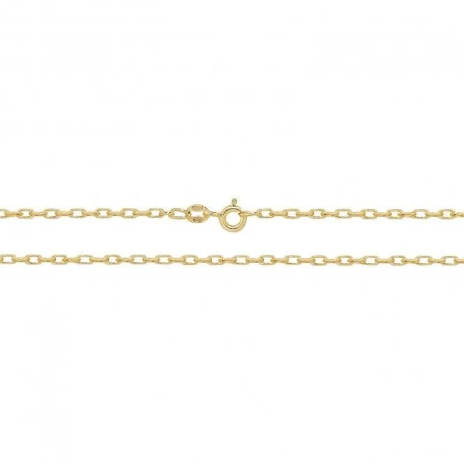 9ct Yellow Gold Double Curb Belcher Chain