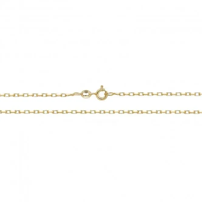 9ct Yellow Gold Double Curb Belcher Chain