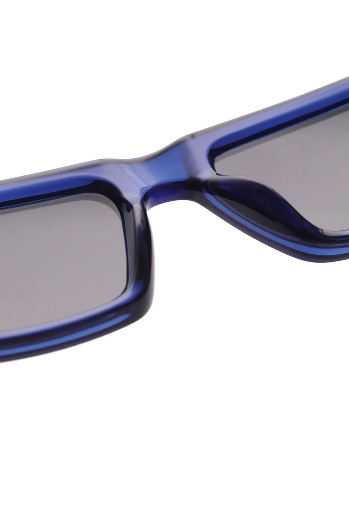 A Kjaerbede Fame Dark Blue Transparent Sunglasses