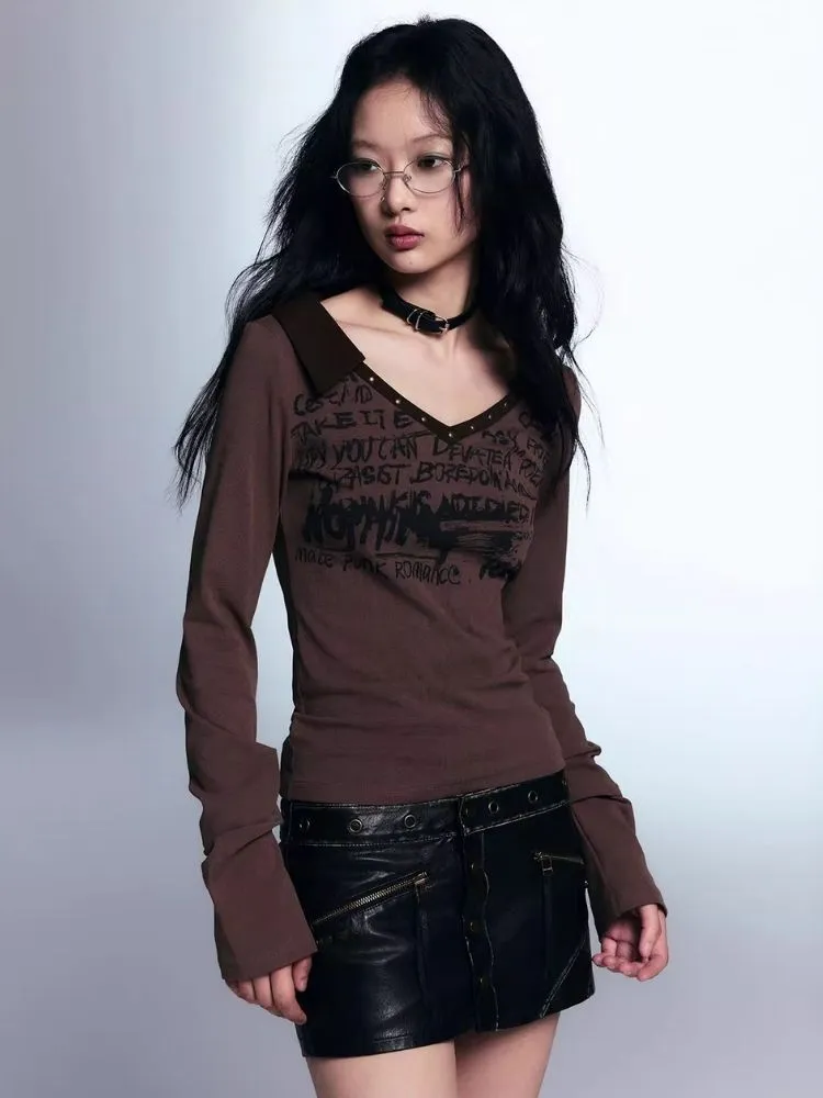 A-line leather short skirt【s0000007916】