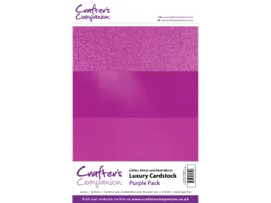 A4 Luxury Mixed Purple Card - 10 Pack
