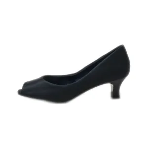 Abella Legassi Peep Toe Fabric Black Colour For Women