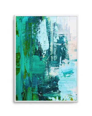 Abstract Green Acrylic I Art Print