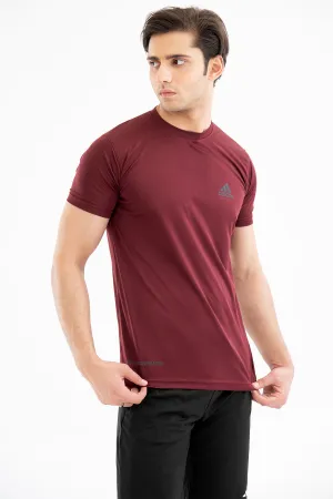 Addidas Mehroon Dry-Fit Tee