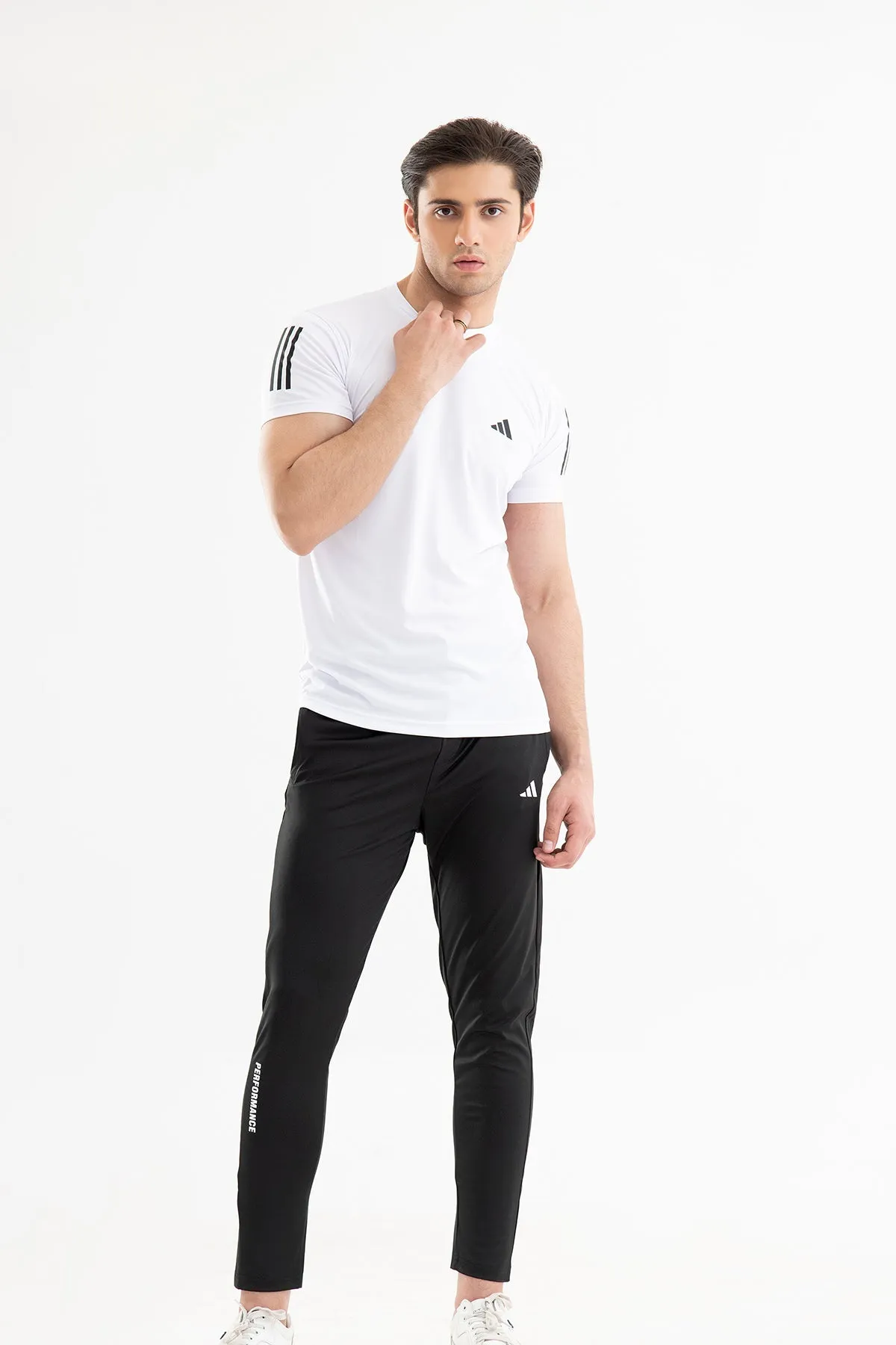 Adidas white Dry-Fit Tee