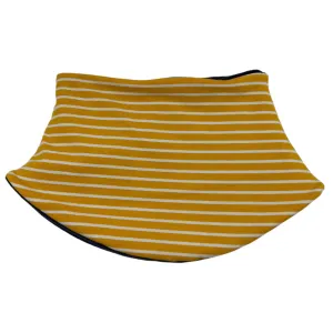 Adult Handmade Neck Warmer Stripes Yellow and White