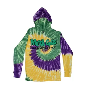 Adult Mardi Gras Puff Jersey Knit Hoodie