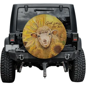 Affirmation Custom Spare Tire Cover by CHRISTIANARTBAG - Encouragement with Every Mile