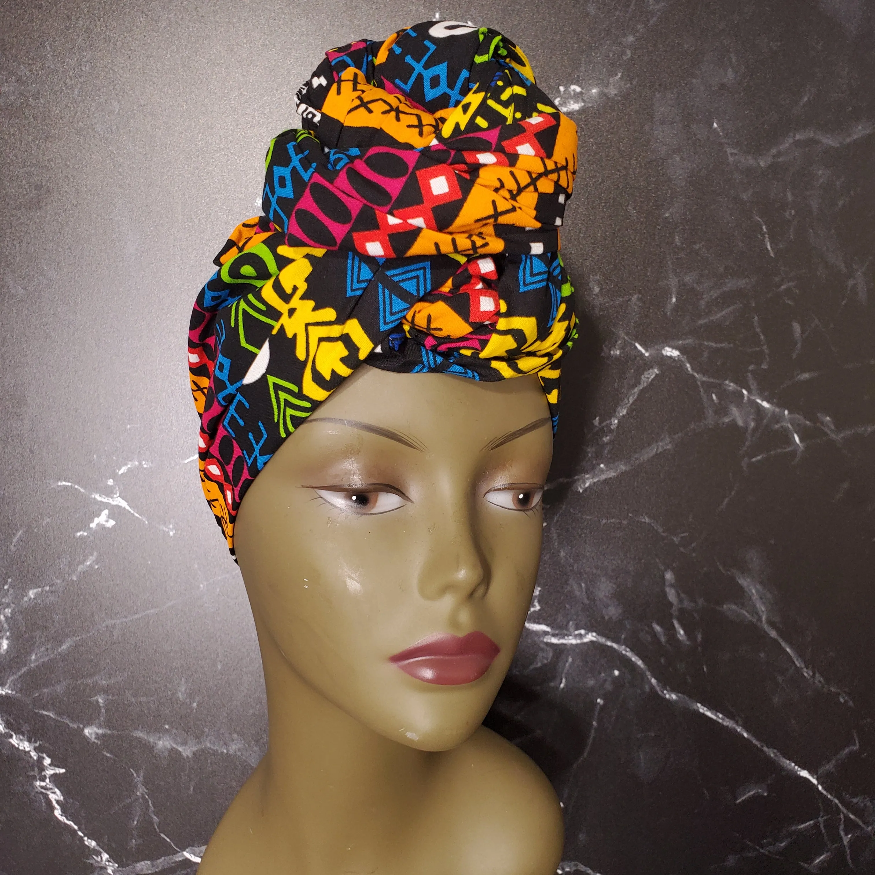 African Fabric Headwrap, Ankara Headwrap HW002